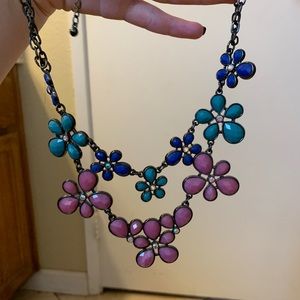 Colorful bib necklace